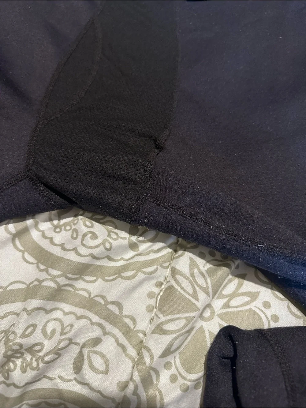 Black Men's Thermal Long Johns with Stirrup Tabs